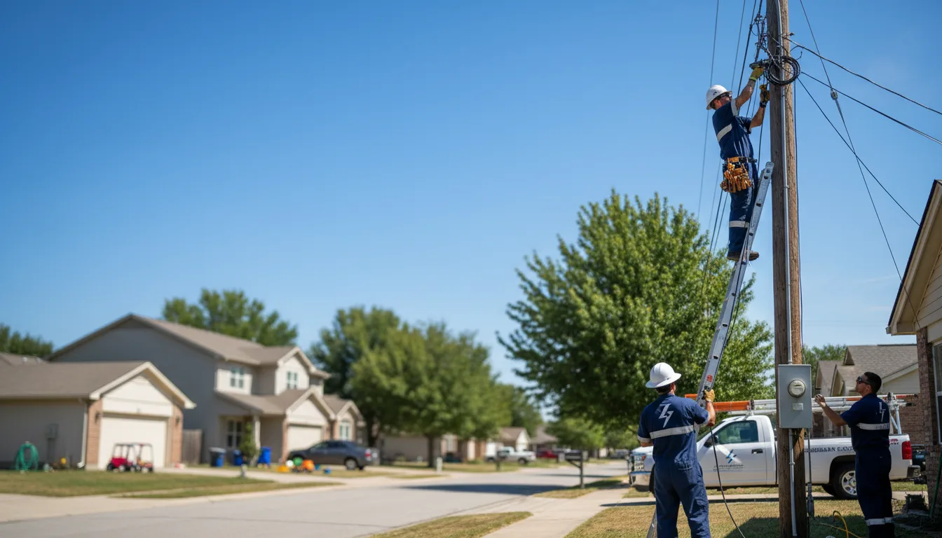 Residential electrician providing installation services in Allenwood, PA